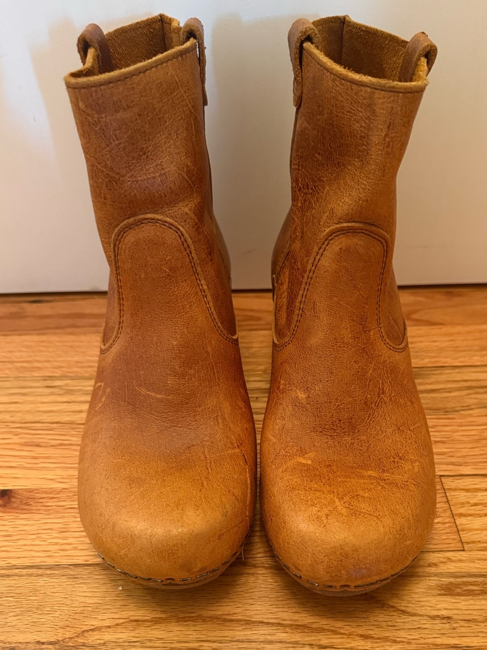 Sanita Clog Boot Brown Ankle Boots
